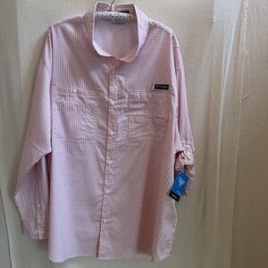 NWT Columbia Tamiami shirt men's XXL PFG omni shade vented long sleeve fishing